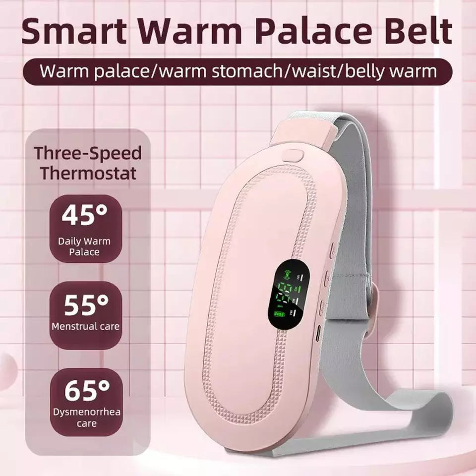 Portable Menstrual Heating Pad with 3 Heat Levels & 3 Vibration Massage Modes