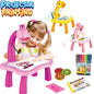 Mini Led Projector Art Drawing Table Light Toy for Children Kids Painting Board