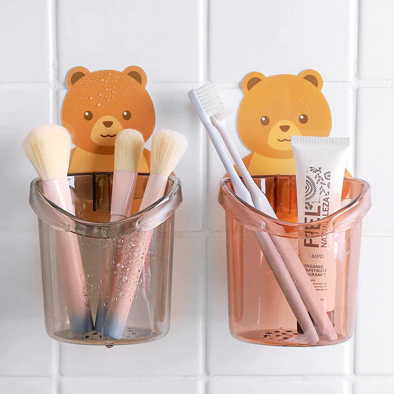 Wall Mounted Bear Holder – Cute & Durable Organizer for Home Use