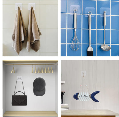 Punch Free Self Adhesive Screw Wall Hook For Home and Outdoor Use