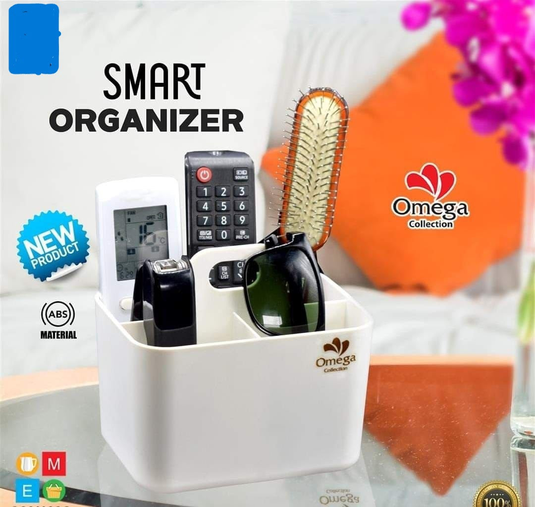 Multi Purpose Plastic Versatile Smart Storage Holder Organizer Box with 2 Partitions For Home and Outdoor Use