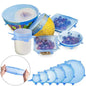 Silicone Reusable Stretch Lids Cover Pack Of 6