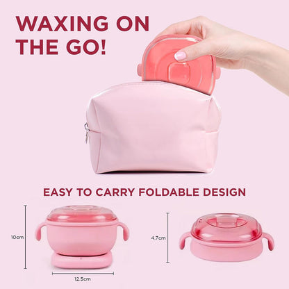 Portable and Easy To Use Electric Silicone Non-Stick Wax Warmer Heater Machine with Lid for Gentle Hair Removal For Men and Women