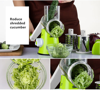 Multifunctional Manual Vegetable Spiral Slicer Cutter with Premium Hand Rotary Grater Drum Rs 1999