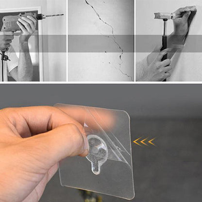 Strong Punch Free Self Adhesive Wall Screw Rod Hooks and Nail Mounting Hang Kit