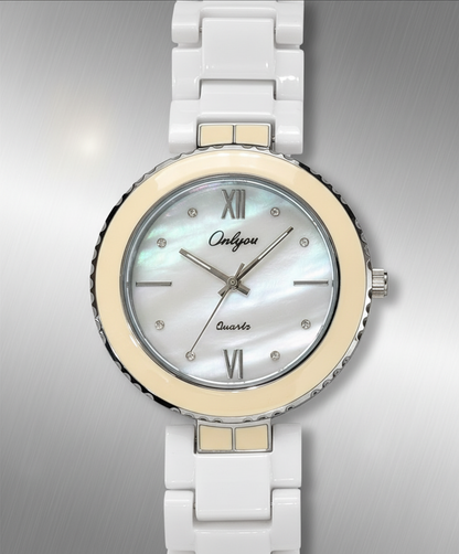 Onlyou DuoX Silver Women Watch