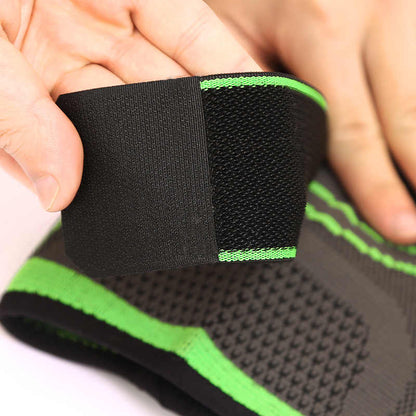 Professional Knee Support Breathable Bandage and Sports Cross Knee Pad with Belt Pressurization