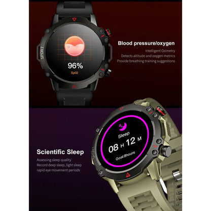 TF10 Pro Round dial Smart Watch with Bluetooth Calling Amoled Screen with Box For Men and Women