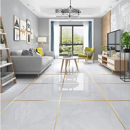 Self-Adhesive Sealing Tile Sticking Golden Decoration Tape For Home Floor Tiles and Wall Décor