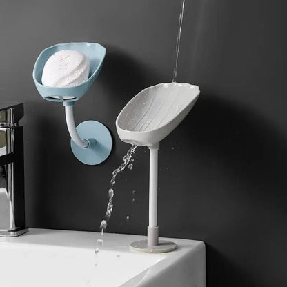 Pack of 3 Travel Soapbox Adjustable Soap Dish Creative Draining Wall Hanging Non-slip Soap Box Suitable For Kitchen Bath Free Punch Soapbox 3 Pcs