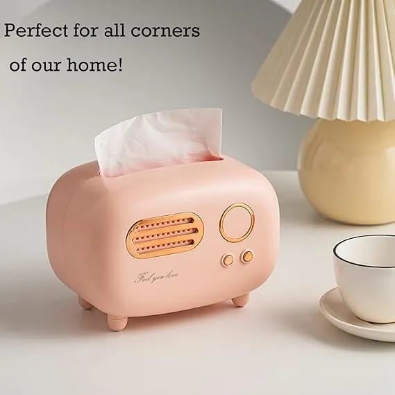 Retro Radio Tissue Box