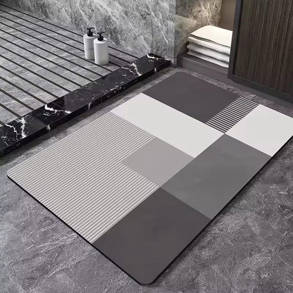 Rectangle Bath Mat – Super Absorbent &amp; Non-Slip Water Absorbent Floor Carpet