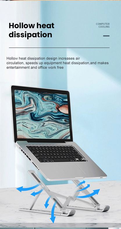 Laptop & Tablet Stand Non-slip ABS Adjustable Foldable Holder