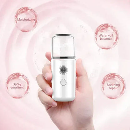 Rechargeable Facial Steamer Mist Sprayer Humidifier Nebulizer and Beauty Skin Care Tool