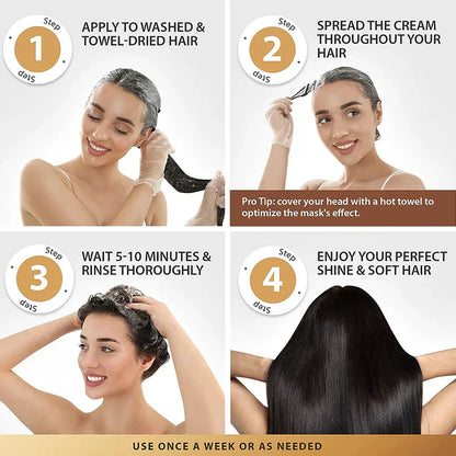 Karseell Collagen Hair Treatment Mask For Dry Damaged and All Hair Types For Women