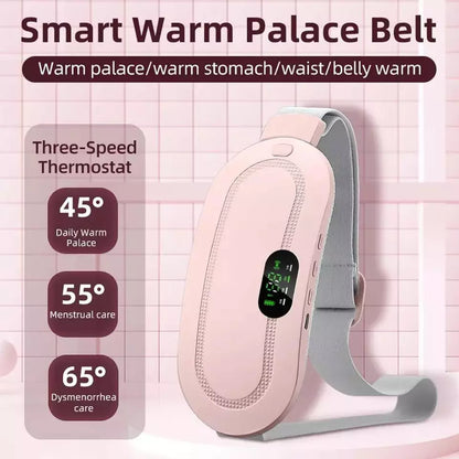 Portable Menstrual Heating Pad with 3 Heat Levels &amp; 3 Vibration Massage Modes
